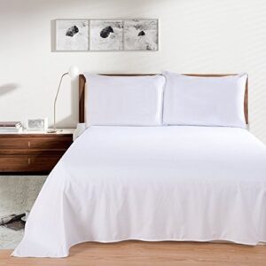 white fine cotton bedsheets set 112x112